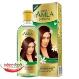 Ulei de par Dabur Amla Jasmine, 200ml - Fortifica, Stralucire, Nutritie. Secretul parului frumos indian, cu extract de Iasomie.