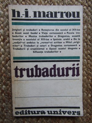 TRUBADURII-H.I. MARROU BUCURESTI 1983 foto