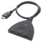 Switch HDMI 2.0 HDCP 2.2 0,55m Negru 3 Porturi