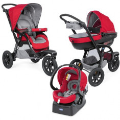 Carucior Trio Activ3 Car Kit RED BERRY foto