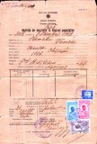 A3443N Buletin de &icirc;nscriere la biuroul populației, 1932, Chișinău, Basarabia