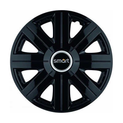 Set 4 Capace Roti, potrivite jantelor de R14, pentru Smart, model Cosmos Negru foto