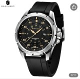 Ceas cu data quartz sapphero curea slicon