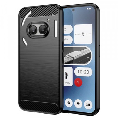 Husa pentru Nothing Phone (2a) Plus / Phone (2a), Techsuit, Carbon, Neagra foto