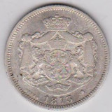 Romania Regalitate Carol I. 1 leu 1873, Argint