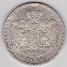 Romania Regalitate Carol I. 1 leu 1873