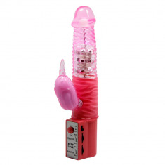 Iepuraș vibrator de masaj clitoridian rotativ 24cm foto