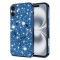 Husa MagSafe pentru Apple iPhone 16 Plus, Techsuit, Luxury Glitter, Albastra