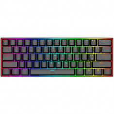 Tastatura gaming Redragon Dragonborn, Iluminare RGB, Mecanica, Switch-uri rosii, Negru