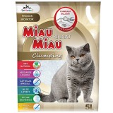 Asternut igienic pentru pisici Miau-Miau, Silicat Clumping, 5L, Miau Miau