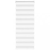 vidaXL Jaluzea tip zebra alb lățime țesătură 50,9 cm poliester