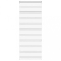 vidaXL Jaluzea tip zebra alb lățime țesătură 50,9 cm poliester 4014746