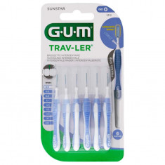 Set 6x Periute Interdentare, GUM, Trav-Ler, pentru Curatare in Profunzime, Tratate cu Clorhexidina,