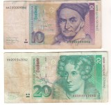 SV * Germania LOT 10 + 20 MARCI / DEUTSCHE MARK 1991 - 1993