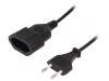 Prelungitor Alimentare Negru 1m, Logilink
