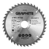 Disc fierastrau vidia pentru lemn 185 x 30 mm, 40 dinti, Graphite