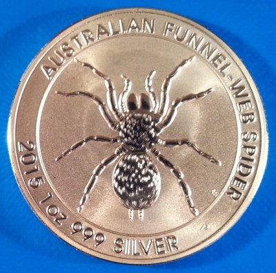 Australia 1 dollar CuNi 2015 UNC Paianjen foto