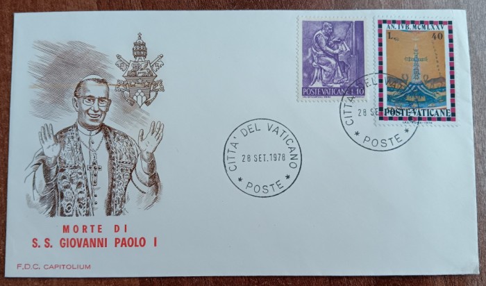 D11 - 1978 - tematica religie - moartea SS Giovanni Paolo I - Vatican