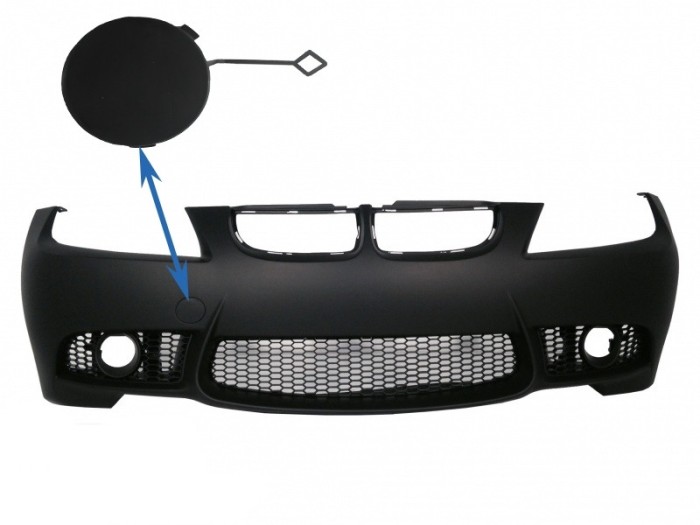 Capac Carlig Remorcare Bara Fata BMW Seria 3 E90 Sedan E91 Touring (2004-2008) Non LCI M3 Design Performance AutoTuning