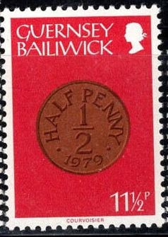 GUERNSEY 1980 UZUALE , MONEZI , TIMBRU NESTAMPILAT