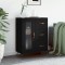Gossi servanta, negru, 69,5x34x90 cm, lemn compozit