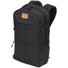 Rucsac Laptop, Everestus, CN, 15 inch, 600D poliester material calduros, gri, saculet de calatorie si eticheta bagaj incluse foto