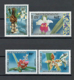 Laos 1971 Mi 311/14 - Orhidee, Nestampilat