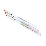 Set pensule pentru gel, ovale, Global Fashion #4, #6, #8, 3 buc