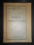 I. Tcaciuc - Exercitii de gramatica italiana (1945)