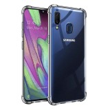 Husa Samsung Galaxy A40 Techsuit Shockproof Clear Silicone, transparenta