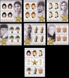 RO 2016 , LP 2129 a+ b ,&quot;Stele de aur ale scenei II&quot; *colita+bloc 4 manseta*,MNH