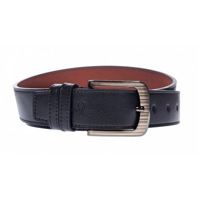 Curea barbati, casual, eleganta, din piele naturala, cusatura, Negru, latime 4cm - CK21N foto