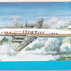 bnk cp Romania - TAROM - IL-18 - necirculata - marca fixa - aviatie