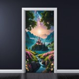 Cumpara ieftin Folie imprimata color pentru decor Usa, dimensiune 200 x 90cm, model: AVX-DR15, AVEX