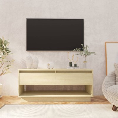 vidaXL Comodă TV, stejar Sonoma, 102x41x44 cm, PAL foto