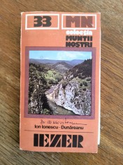 Muntii Iezer cu harta - Nr. 33, Colectia Muntii Nostri / C Ge0 P