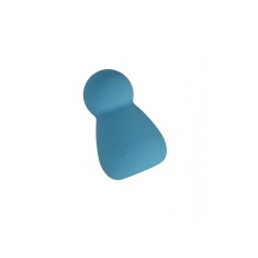 Vibrator Mini Wand Applust FairyGasm, 10 Moduri Vibratii, Silicon, USB, Albastru, 7.5 cm
