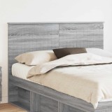 vidaXL Tăblie cap cu headboard Gri Sonoma 140 cm Lemn compozit 887765