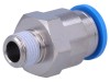 Conector Push-in Simplu FESTO R 1/8 10mm Alama Nichelata NBR -10..80C -0.95..6 Bar