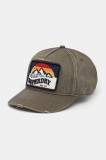 Superdry șapcă de baseball din bumbac femei, culoarea verde, cu imprimeu, W9010177A-6JE