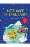 Mijloace de transport. Carte de colorat 4-5 ani