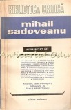 Mihail Sadoveanu - Ion Dodu Balan, G. Bogdan-Duica, Savin Bratu