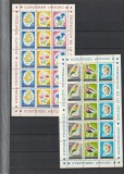 ROMANIA 1973 LP 818 a OCROTIREA NATURII BLOCURI MNH
