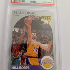 Cartonas de colectie 1990 HOOPS VLADE DIVAC #154 - gradat PSA 9 MINT