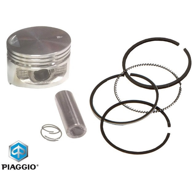 Piston original Aprilia Mojito - Piaggio Fly - Liberty - Vespa ET4 - LX - S 4T AC 125cc (mot Leader) D57.00 bolt 15 (cota uzura) (cat. 2)