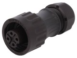 Conector circular WEIPU WA22K4TK2II mufă mamă 4 pini IP67 16A 7-12mm