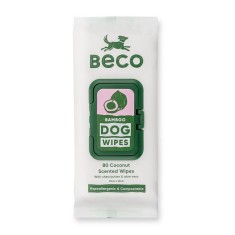 Beco Bamboo ?erve?ele de cura?are pentru caini, nuca de cocos 80 buc. foto