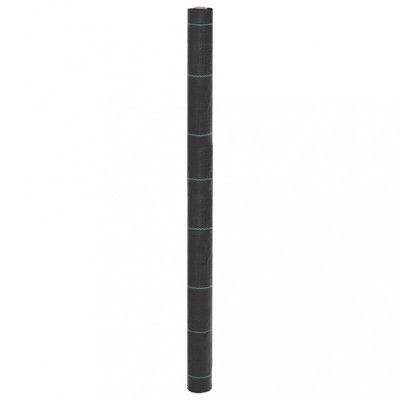 vidaXL Membrană antiburuieni, negru, 1,5x5 m, PP 4005150 foto