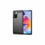 Cumpara ieftin Husa Compatibila cu Xiaomi Redmi Note 11 Pro+ 5G Techsuit Carbon Silicone Negru, Carcasa