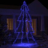 Brad Crăciun conic 360 LED-uri, 143x250 cm, interior &amp; exterior